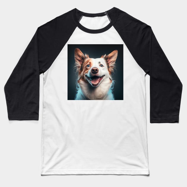 Corgi Baseball T-Shirt by AstroRisq